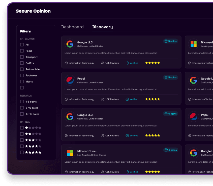 Secure Opinion Dashboard